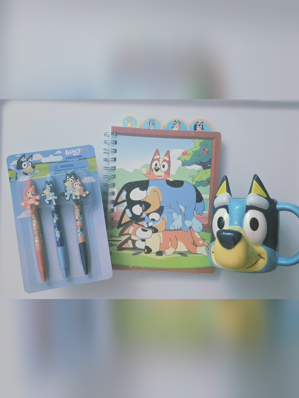 Bluey And Family Spiral Journal, Pen, And Bluey Mug Gift Set- Colorful Cover